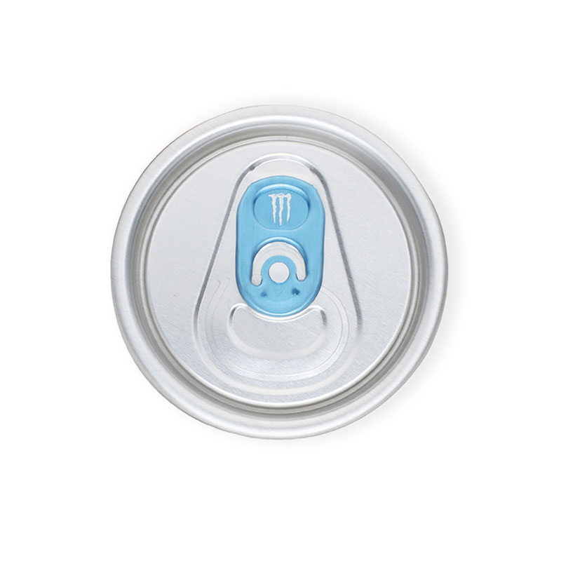 Monsterdosendeckel mit blauer Lasche für Getränkedose 2-teilig